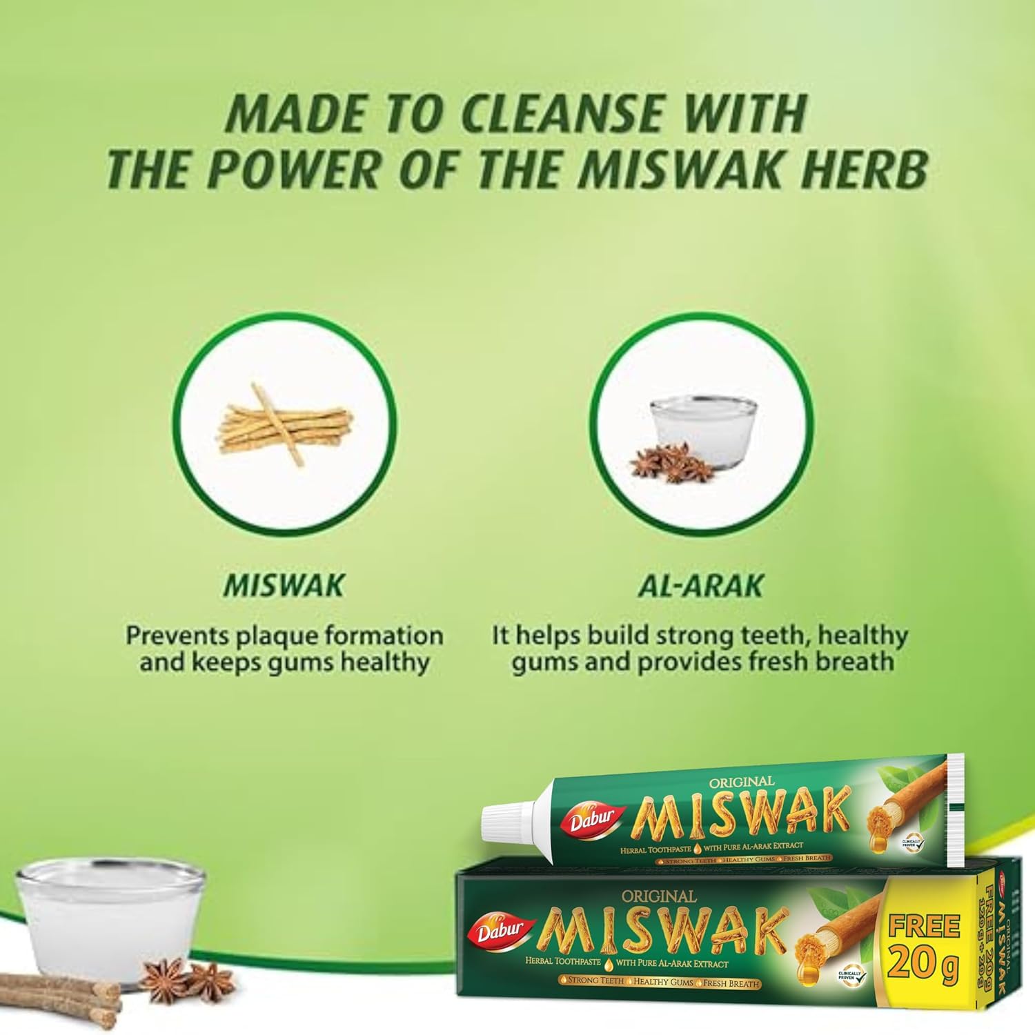 معجون المسواك 120+50 جم – Herbal Fresh | حماية طبيعية وفم منعش - الصورة 8