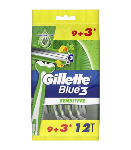 ماكينة جيليت 9+3 Blue3 Sensitive