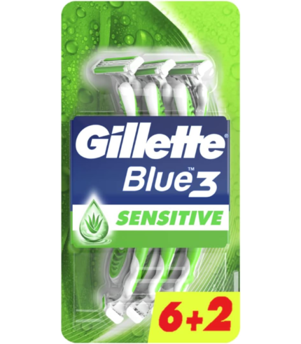 ماكينة جيليت 6+2 Blue3 Sensitive