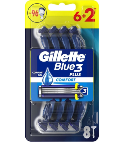 ماكينة جيليت 6+2 Blue3 Comfort