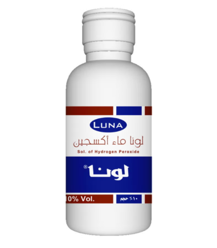 ماء اكسجين لونا 80مل(10%)