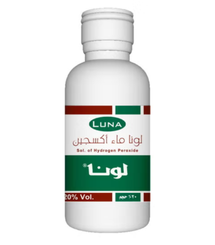 ماء اكسجين لونا 80مل (20%)