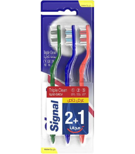 فرشاة أسنان سيجنال تريبل كلين 2+1
