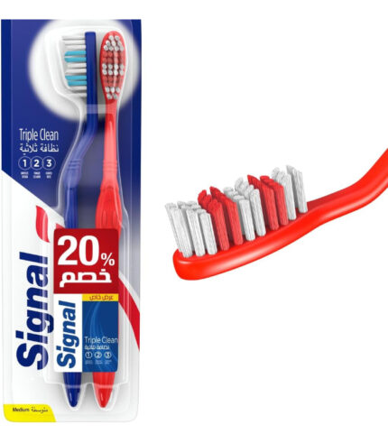 فرشاة أسنان سيجنال تريبل كلين 2ق