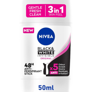 استيك نيفيا 50 مل حريمي Invisible Black & White