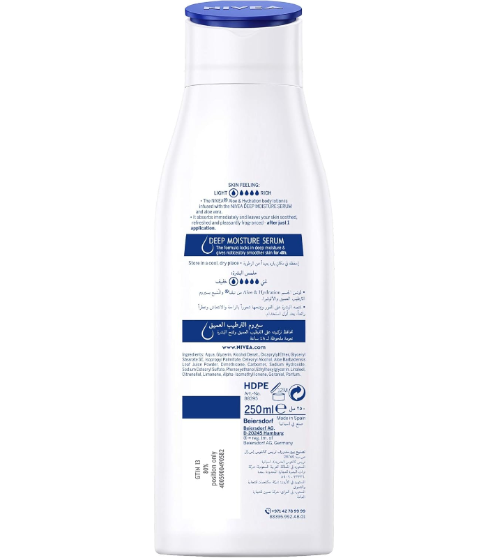 71wOskAbpAL._AC_SL1500_.png لوشن نيفيا 250مل Aloe & Hydration