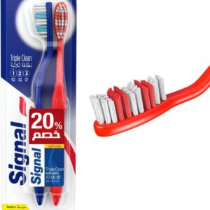 فرشاة أسنان سيجنال تريبل كلين 2 ق