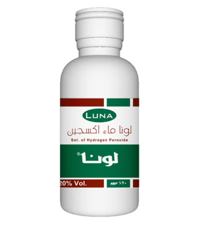 ماء اكسجين لونا 80مل (20%)